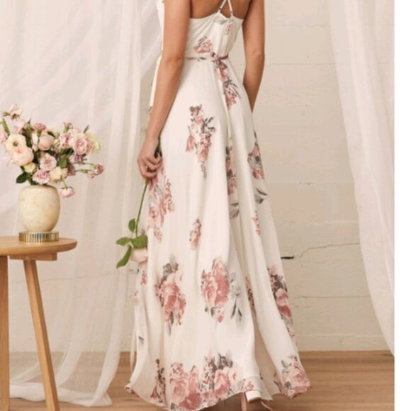 Nwt Lulu's Elegantly Inclined floral maxi dress XL - Picture 4 of 15